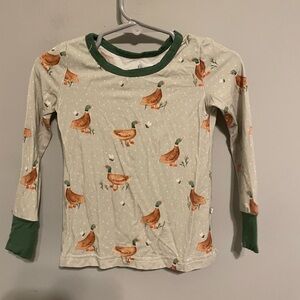 Caden Lane pajama top only  - duck‎ motif